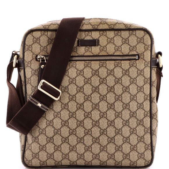 Gucci Front Zip Messenger Gg Coated #220088G11B